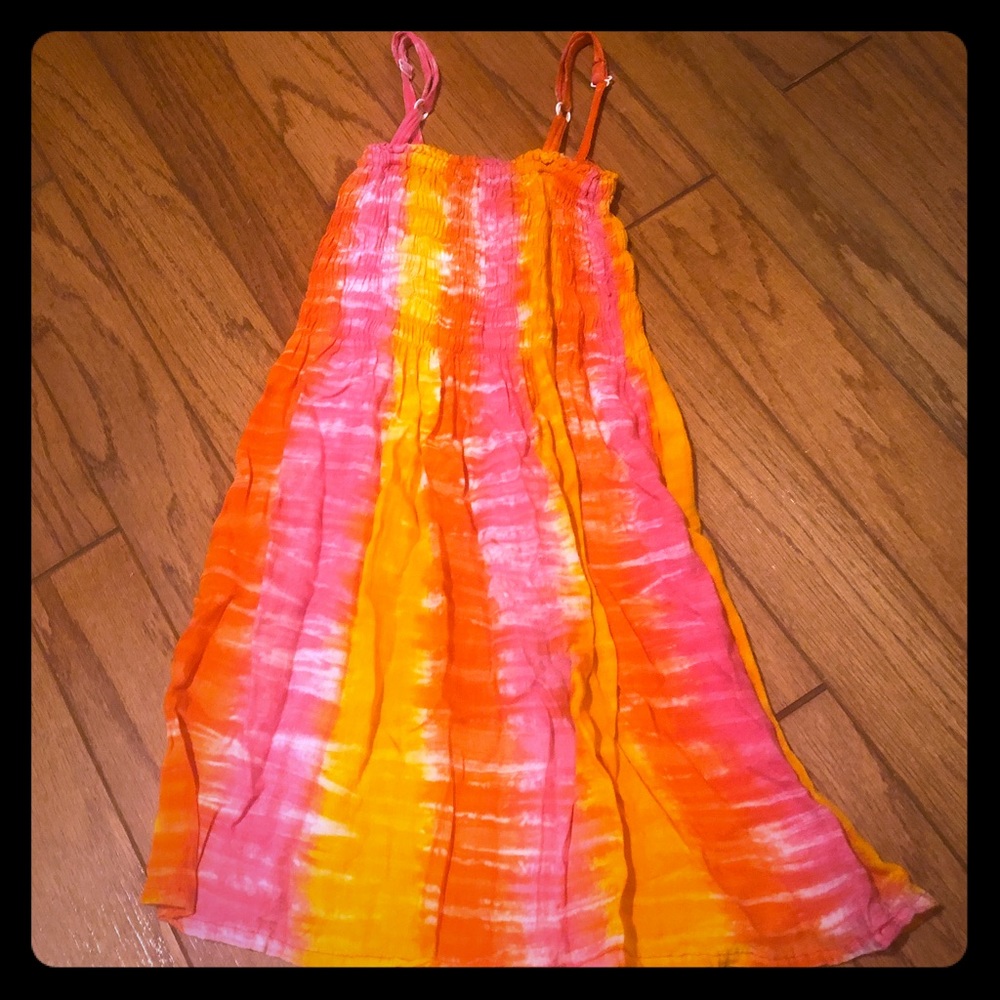 Girls size 5 tie-dye beach sundress